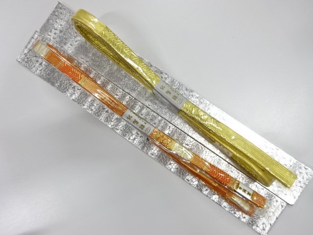 未使用品　正絹　佐賀錦帯締め　2本セット